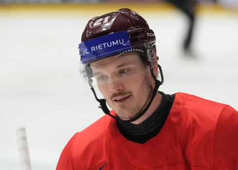 Latvijas uzbrucējs Rūdolfs Balcers. 