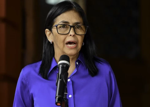 Venezuela s acting president Delcy Rodriguez attends a press conference in Caracas, Venezuela, Jan. 14, 2026. Photo by Ding Hongfa/Xinhua/ABACAPRESS/ddp images