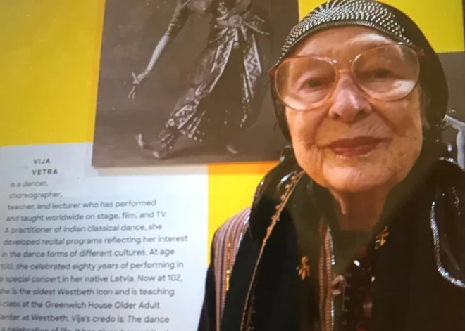 "Būs jānomirst tepat, Amerikā..." leģendārā dejotāja Vija Vētra vientuļa slimnīcā gaida savu 103. dzimšanas dienu