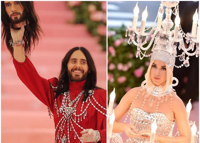 Lustra galvā un gaļa uz auguma: trakākie sarkanā paklāja tērpi, ko nav iespējams aizmirst