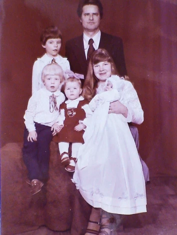 Ojārs Sausiņš ar ģimeni