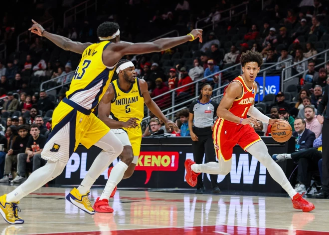 Kamēr Porziņģis ārstē traumu, "Hawks" uzvar "Pacers" un svin trešo panākumu pēc kārtas