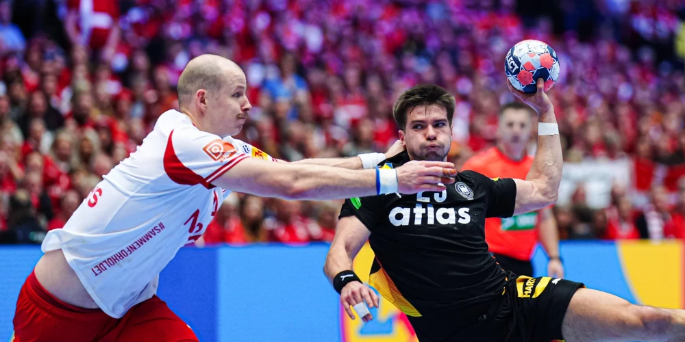 Vācijas izlasē rezultatīvākais ar sešiem precīziem metieniem bija Latvijā dzimušais Renārs Uščins (ar bumbu)