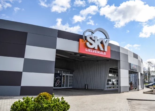 В Риге закрыт магазин сети Sky на улице Краста