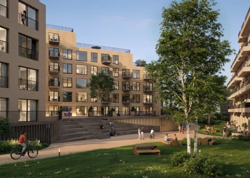 В Риге планируют дома с защищенным внутренним двором.