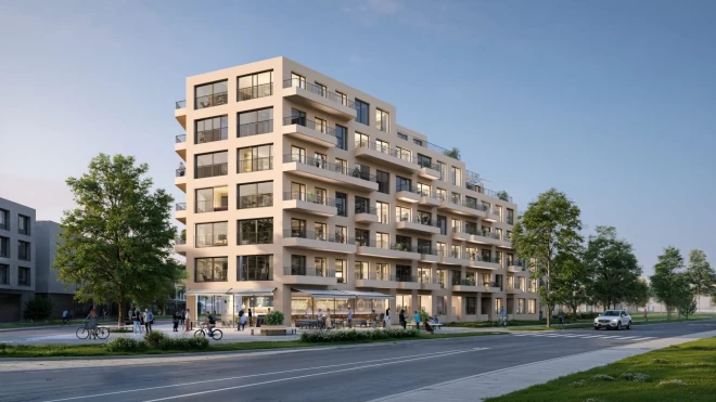 В новом жилом комплексе сделают террасную застройку и большие балконы.
