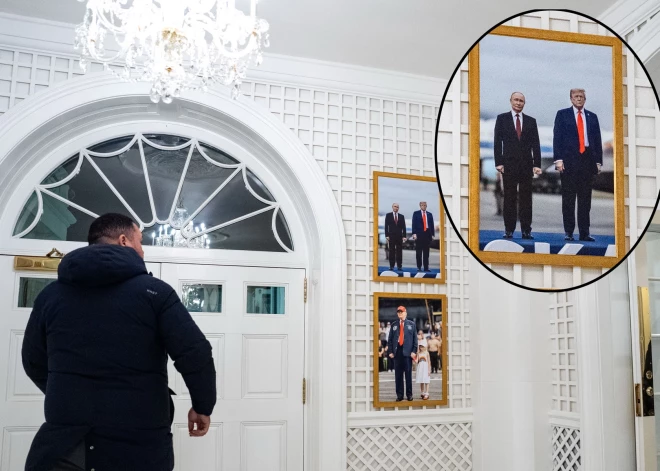 Я и Владимир: совместное фото Трампа с Путиным появилось в Белом доме