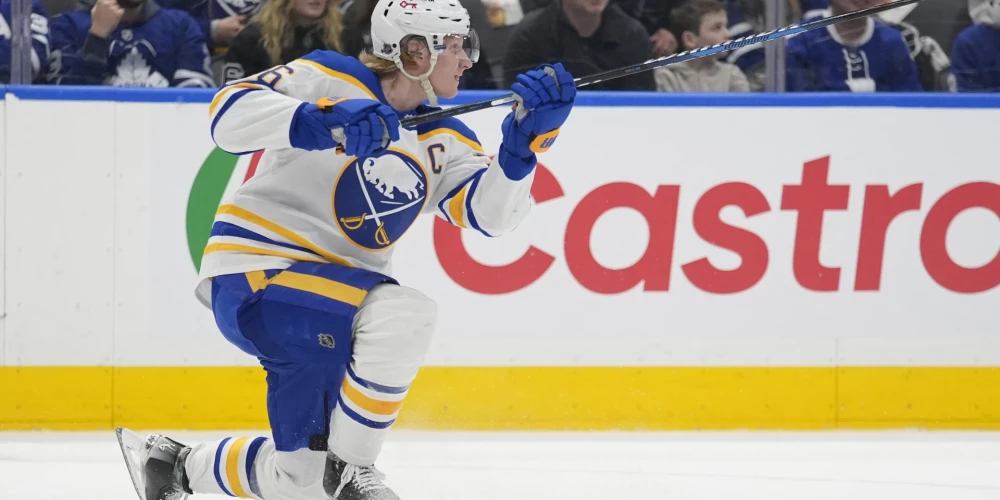 Bufalo "Sabres" kapteinim Rasmusam Dālinam piecu punktu spēle.