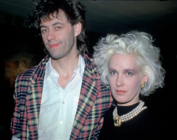 Bobs Geldofs un Pola Jeitsa 1986. gadā.