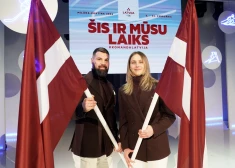 Daugaviņš un Ģērmane emocionāli reaģē uz olimpiskās komandas karognesēju goda saņemšanu