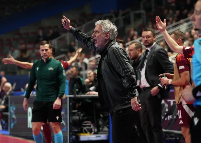 Bellarte slavē Latvijas telpu futbola izlases spēlētājus