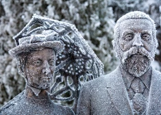 В пятницу до -24: в Латвии объявлено желтое предупреждение из-за сильного холода