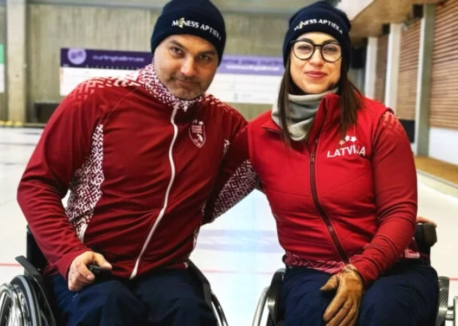 Rožkova/Lasmans Itālijas ratiņkērlinga turnīru uzsāk ar zaudējumu