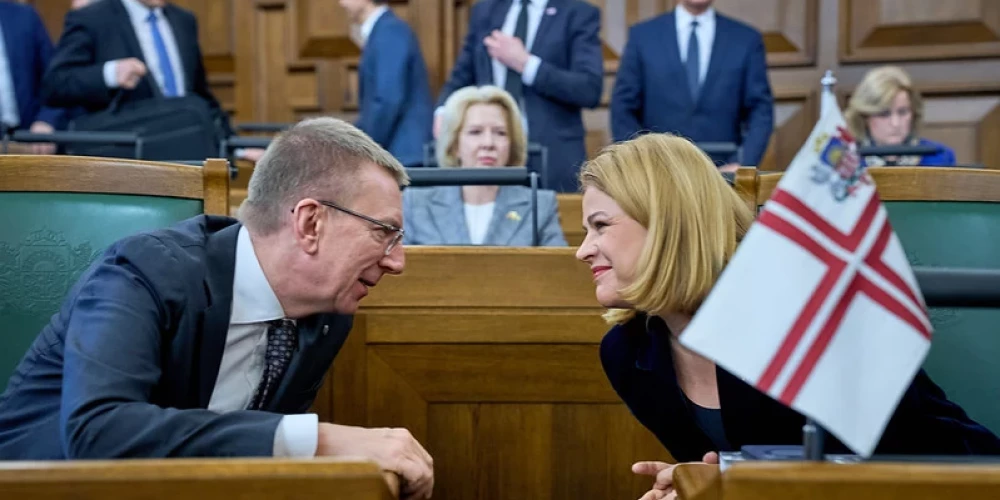 Эдгар Ринкевич и Эвика Силиня.