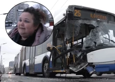 Сотрудницу Rīgas satiksme Ларису, которая должна оплатить ремонт троллейбуса, обвиняют в грубой неосторожности