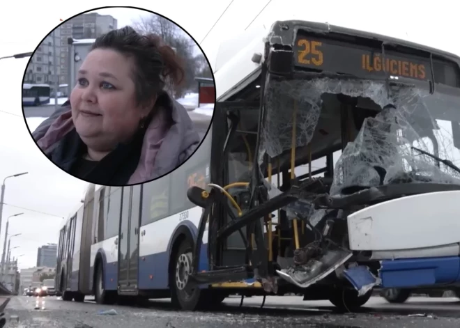 Сотрудницу Rīgas satiksme Ларису, которая должна оплатить ремонт троллейбуса, обвиняют в грубой неосторожности