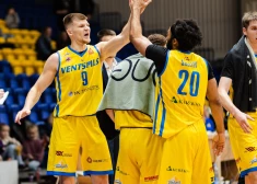 “Ventspils” basketbolisti vēlreiz pārspēj RSU/“VEF Rīga” un iekļūst Latvijas kausa finālā
