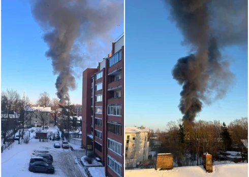 Пожар был запечатлен несколькими очевидцами.