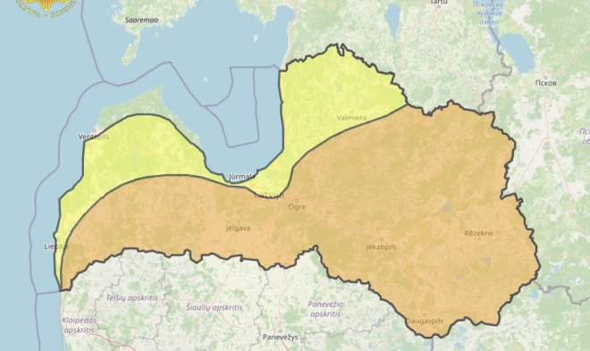 Gaisa temperatūra vietām valsts dienvidos var noslīdēt -31 grādam.