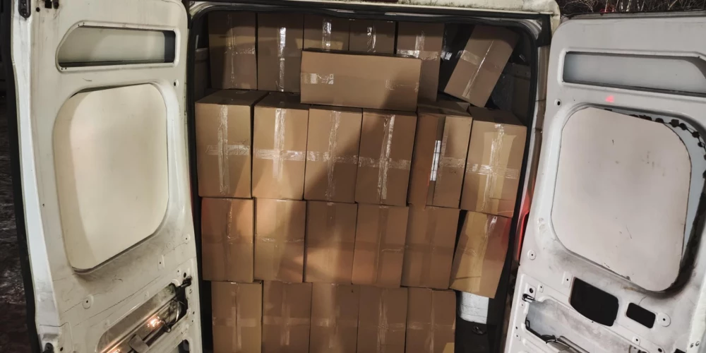 Valsts policija atsavina pusotru miljonu nelegālo cigarešu.