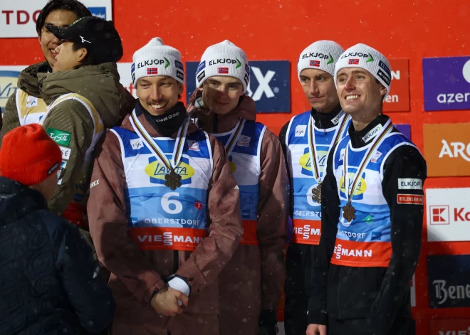 Pasaules kausa posma laikā apzog Norvēģijas tramplīnlēcējus