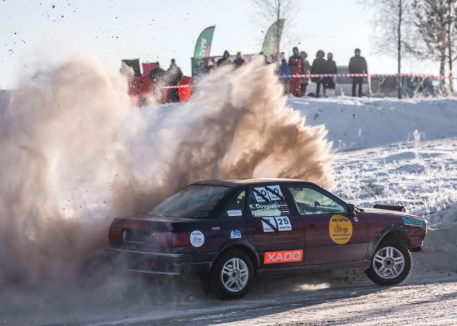 Arktiskos laikapstākļos leģendārajā Zilākalna autotrasē aizvadīts Vidzemes Ziemas autosprinta kausa otrais posms