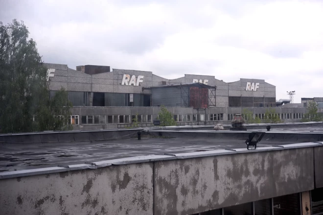 Территория индустриального парка NP Jelgavas biznesa parks, где раньше располагалась Рижская автобусная фабрика.