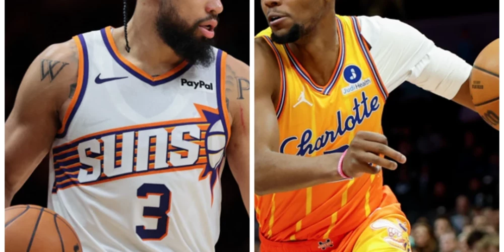 Dilons Brukss un Brendons Millers (foto: Scanpix / Imagn Images / AP; kolāža: jauns.lv)