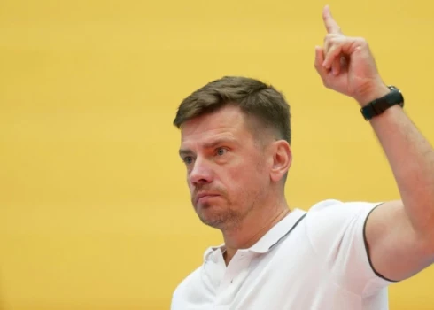 Latvijas izlases jaunais treneris Uģis Krastiņš.