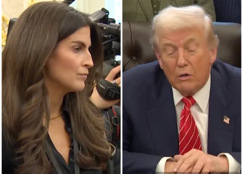 ASV prezidents Donalds Tramps nozākājis reportieri, kas viņam uzdevusi jautājumu par pedofilu Džefriju Epstīnu.