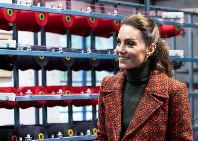 Princese Ketrīna viesojas vilnas un džinsu ražotnēs Velsā 2026. gada 3. februārī