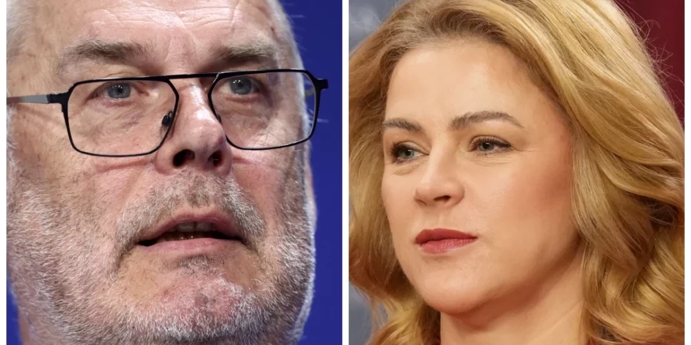 Президент Эстонии Алар Карис и премьер-министр Латвии Эвика Силиня.