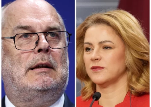 Президент Эстонии Алар Карис и премьер-министр Латвии Эвика Силиня.