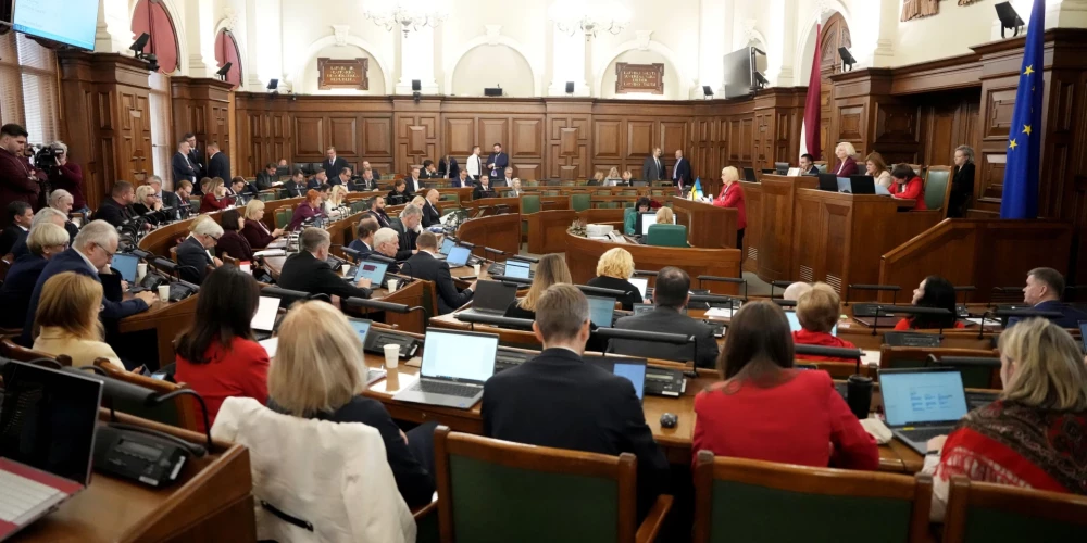 "Latvija pirmajā vietā" aicinājums piešķirt Nobela prēmiju Trampam neguva atsaucību Saeimā