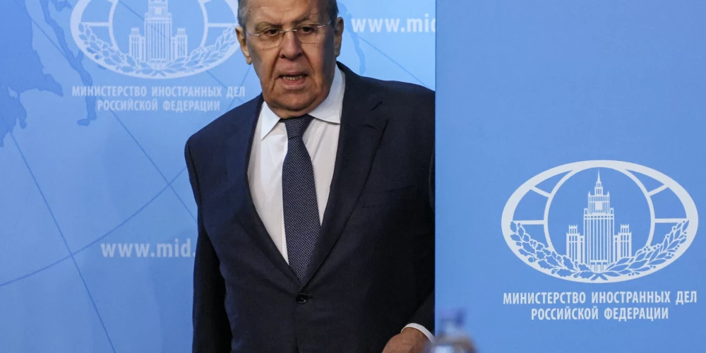 Krievijas ārlietu ministrs Sergejs Lavrovs.