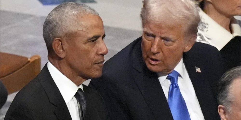 Tramps publicē video, kurā Baraks un Mišela Obama attēloti kā pērtiķi. 