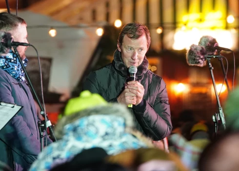 Ziemassvētku tirdziņa Doma laukumā organizators Andris Kreislers.