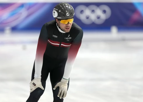 Roberts Krūzbergs treniņa laikā Milānā.