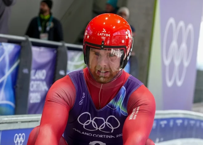 Латвийский саночник показал отличный результат на тренировке перед стартом на Олимпиаде
