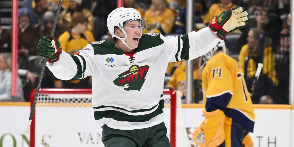 Minesotas "Wild" uzbrucējs Mets Boldijs.