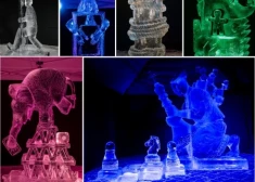 ФОТО: на Международном фестивале ледовых скульптур в Елгаве наградили победителей