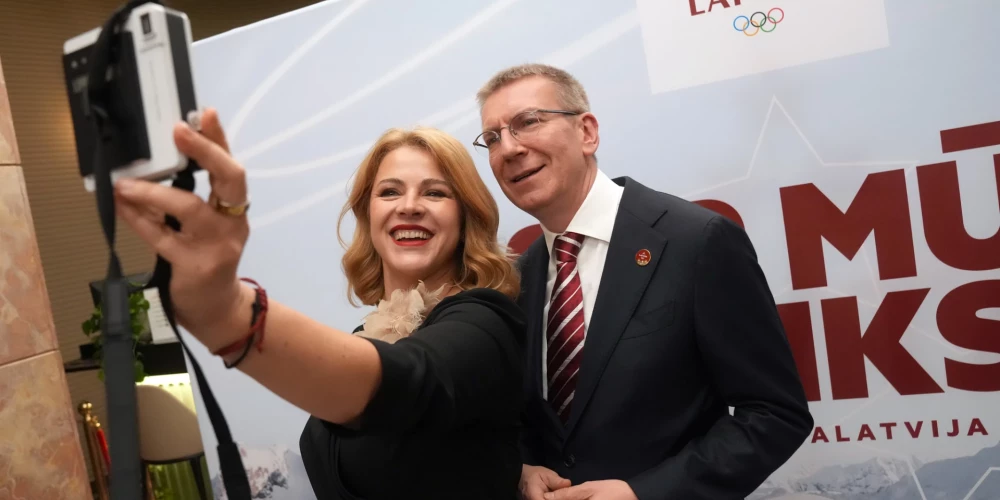 Premjere Evika Siliņa ar Valsts prezidentu Edgaru Rinkēviču.