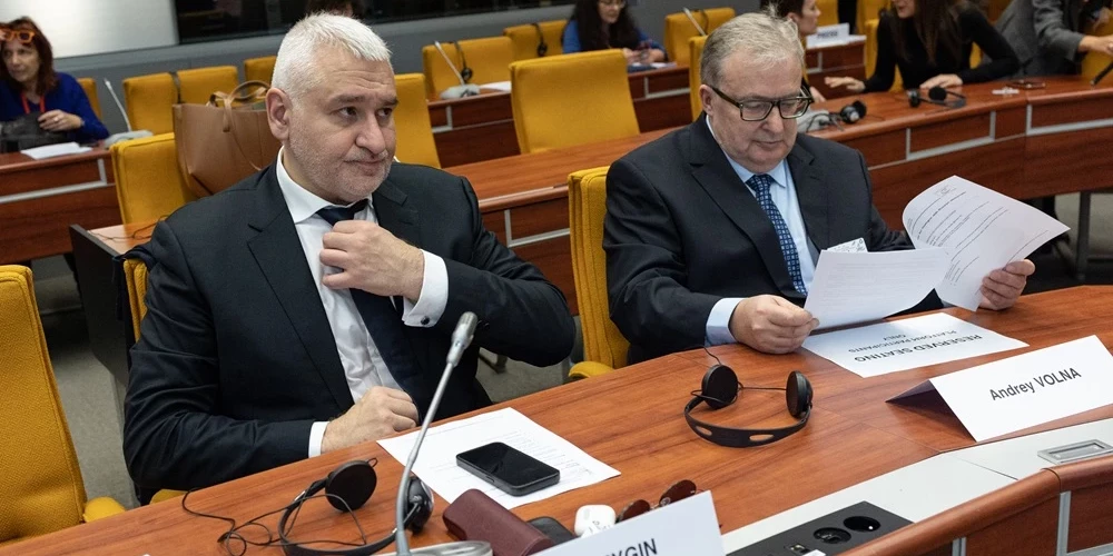 Представители российской оппозиции при ПАСЕ Марк Фейгин и Андрей Волна.