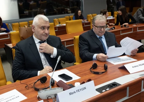 Представители российской оппозиции при ПАСЕ Марк Фейгин и Андрей Волна.