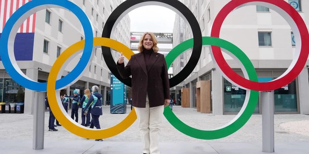 Эвика Силиня на Олимпиаде.