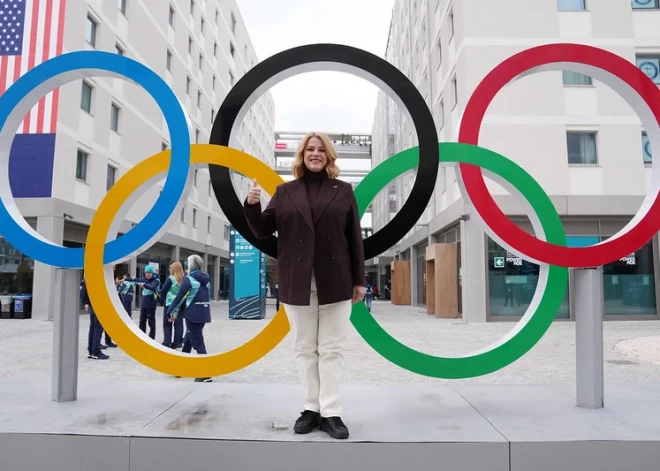 "Мы небольшая нация, но у нас большие мечты": Силиня в Милане поддержала латвийских олимпийцев