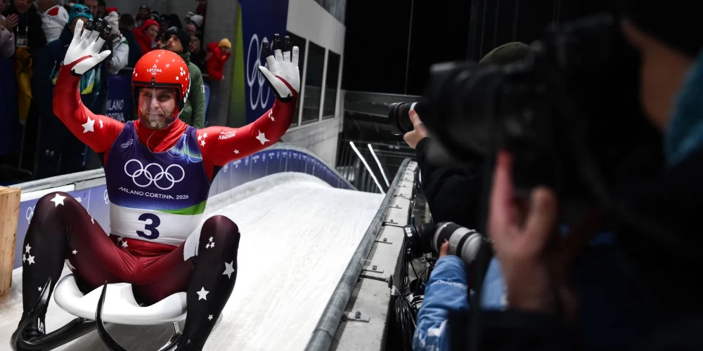 Latvijas kamaniņu braucējs Kristers Aparjods.