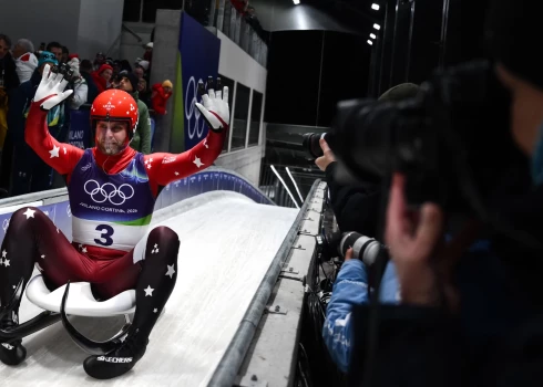 Latvijas kamaniņu braucējs Kristers Aparjods.