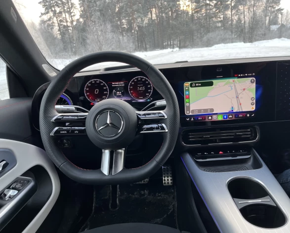 Skats no vadītāja vietas.