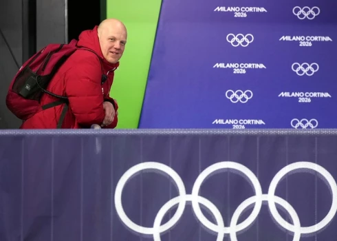 Latvijas kamaniņu izlases treneris Mārtiņš Rubenis.